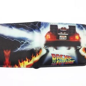 Back To The Future Bi-Fold Wallet DeLorean Time Machine Flux Capacitor Marty
